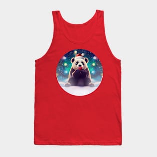 Christmas Panda Love Tank Top